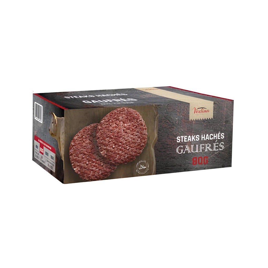Steak haché gaufré 80gr 20 % mg  