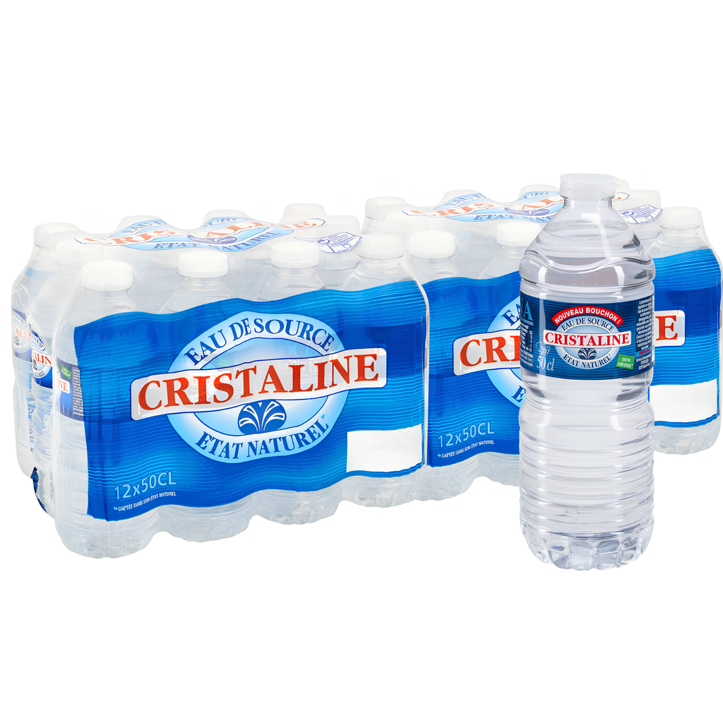 Cristaline - Pack de bouteilles d'eau - 24 x 50 cl