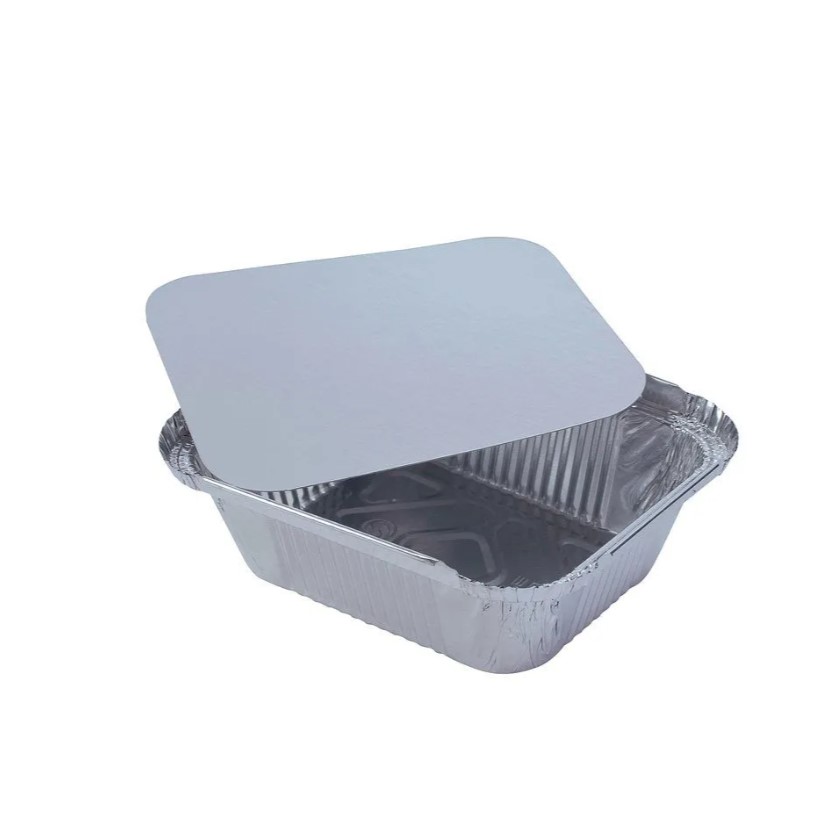 Barquette aluminium 911L x100 avec couvercle