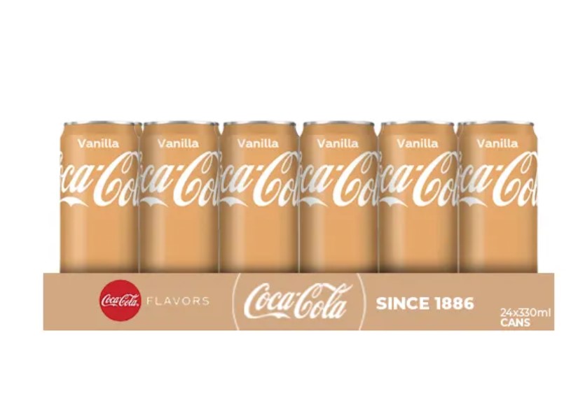 Coca-Cola - Pack de canettes Vanille - 24 x 33 cl
