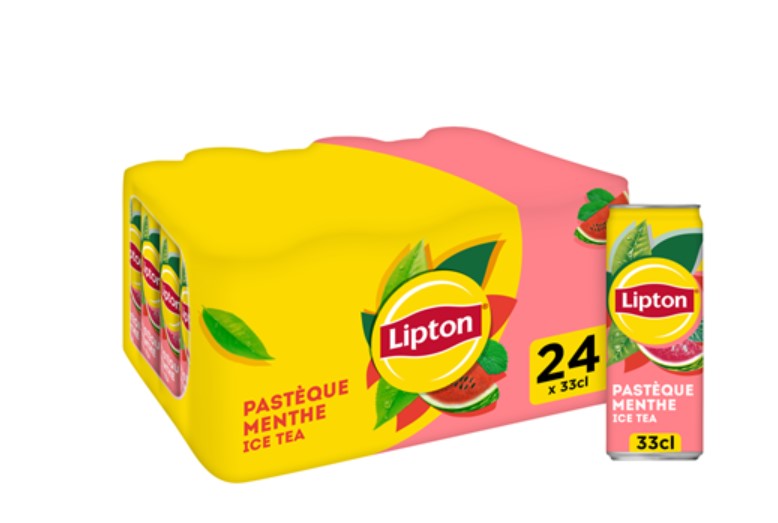 Ice tea pastèque menthe - Pack de canettes - 24 x 33 cl