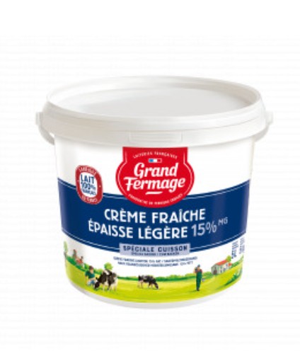 Crème fraîche épaisse 15% 5L