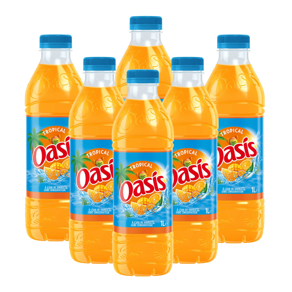 Oasis - Pack de bouteilles Tropical - 6 x 2 L