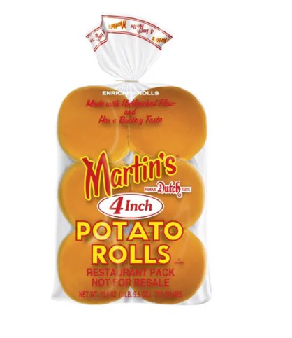 Potato BUN'S MARTIN'S 4" x 60p