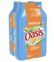 Oasis - Pack de bouteilles Tropical - 4 x 2 L